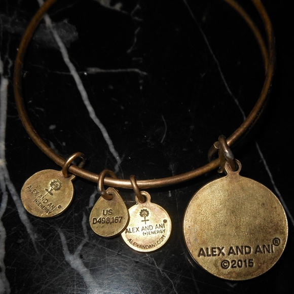 Alex And Ani Sister Family Charm Russian Gold Bang - Picture 6 of 6